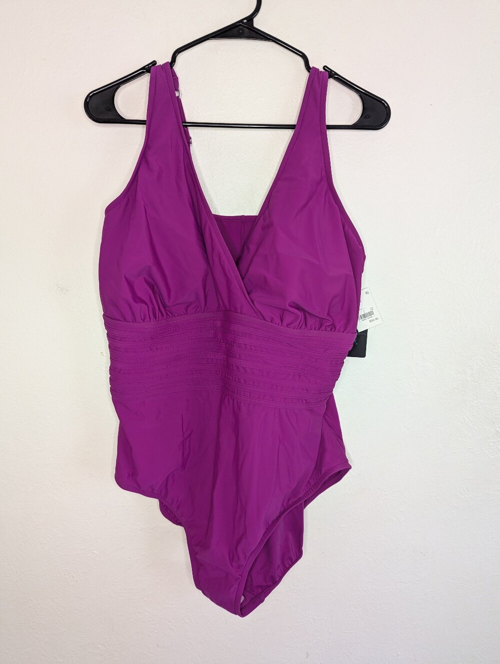 NWT Aqua Green Women's One Piece Purple Swimsuit Size 20